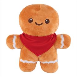 TH80100 6 Plush Gingerbread Man With Custom Imprint